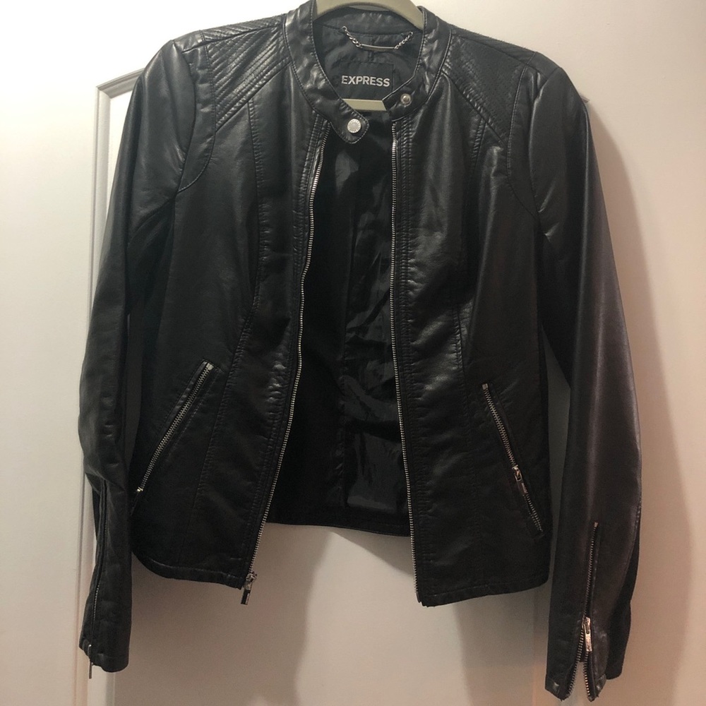 Faux Leather Jacket